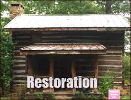 Historic Log Cabin Restoration  Richmond, Ohio